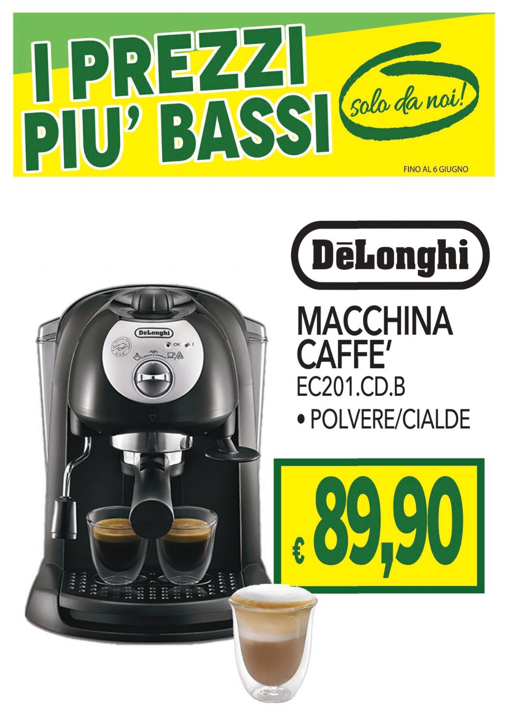DE LONGHI MACCHINA CAFFE EC201.CD.B
